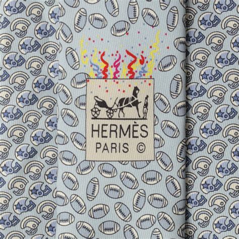 hermes football helmet tie